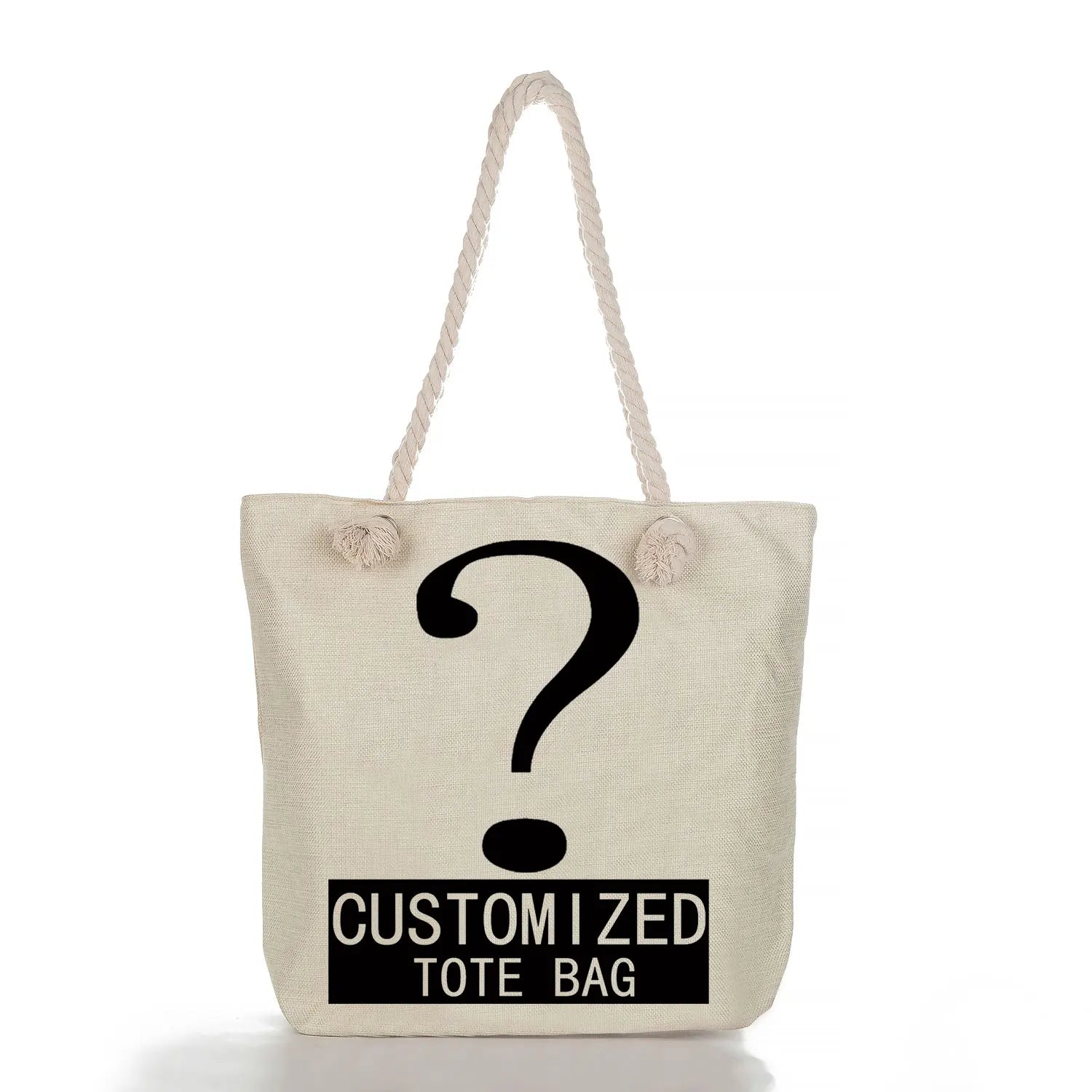 Mother & Baby Cartoon Print Handbag - Foldable Tote Bag