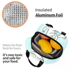 Cat Lunch Bag Thermal Cooler Insulated Lunch Box Kids School Children