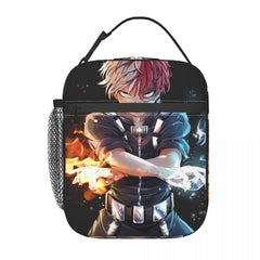 Todoroki BNHA Anime Lunch Bag Thermal Insulated Lunch Boxes for School