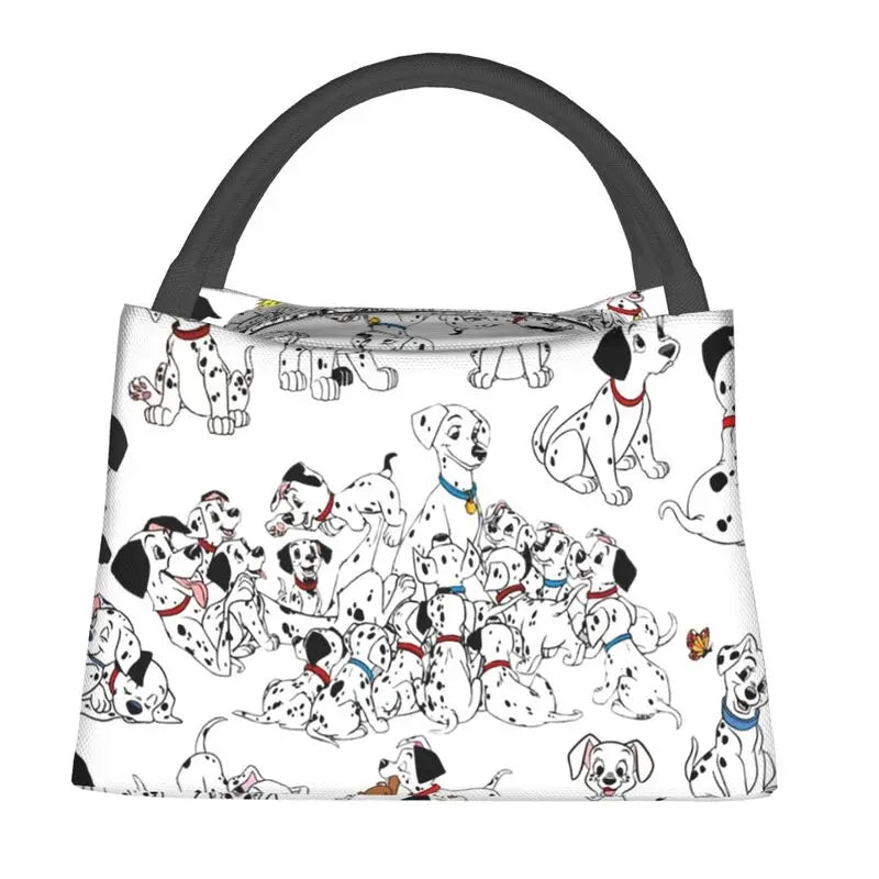 Dalmatians Dog Lunch Bag Insulated Lunch Boxes for Office Travel