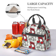 Keiths Haring Lunch Bag Insulated Thermal Cooler for Kids School