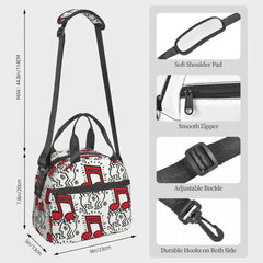 Keiths Haring Lunch Bag Insulated Thermal Cooler for Kids School