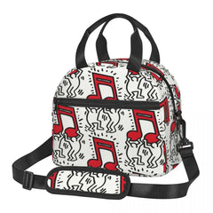 Keiths Haring Lunch Bag Insulated Thermal Cooler for Kids School