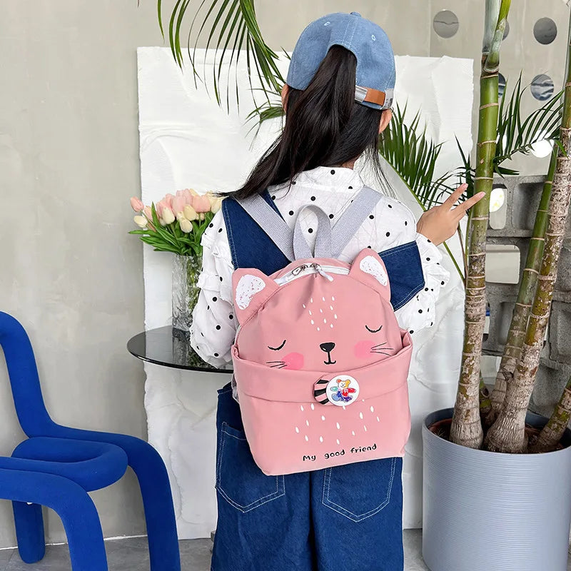 Kids Kindergarten Schoolbag Ultra Light Cartoon Animal Backpacks Waterproof