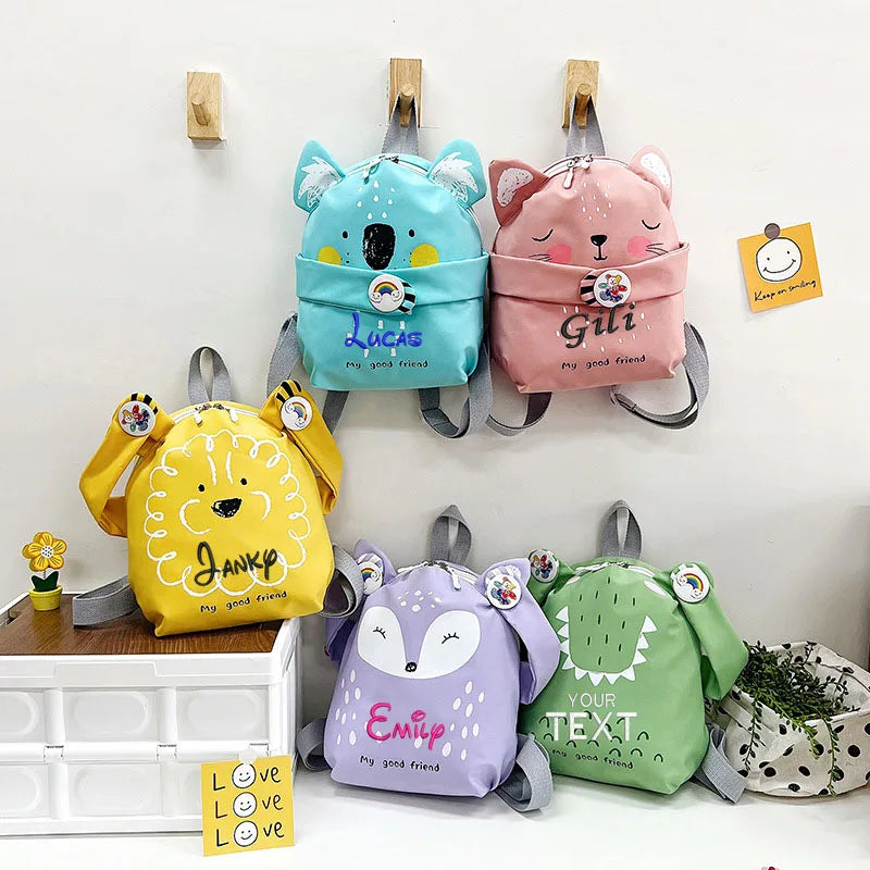 Kids Kindergarten Schoolbag Ultra Light Cartoon Animal Backpacks Waterproof