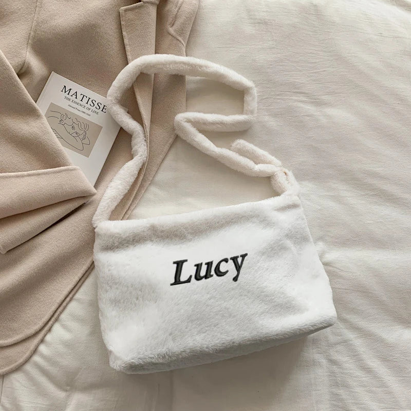 Monogram Crossbody Purse, Embroidered Name Bag, Personalized Gift