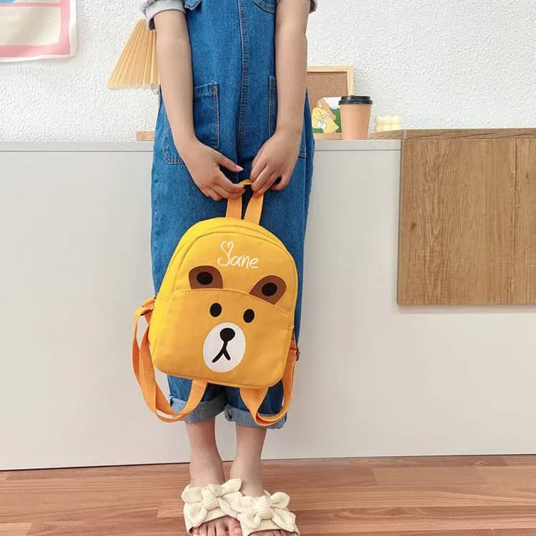 Personalised Name Bear Backpack for Kids