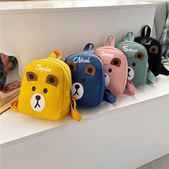 Personalised Name Bear Backpack for Kids