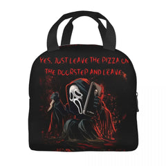 Scream Halloween Movie Lunch Bag Men Women Thermal Cooler Insulated Lunch Box