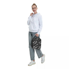 Soccer Football Pattern Lunch Bag Insulated Cooler for Kids School