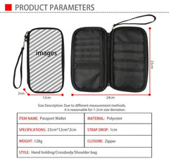 Architectural Style Passport Holder Wallet Bag