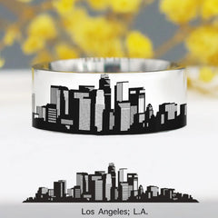 City Graphics Rings Personalized City Skyline Worldwide Ring