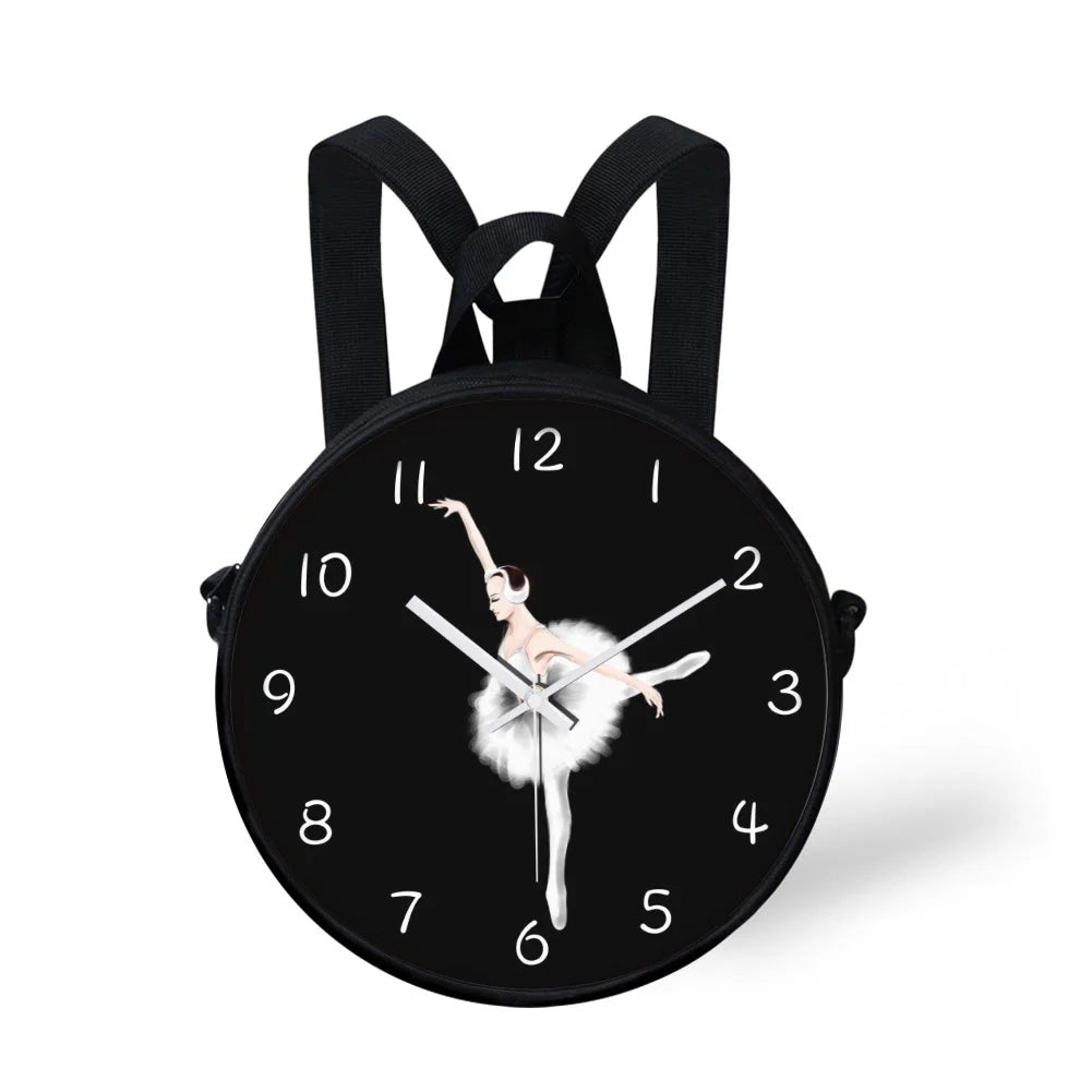 Ballet Dancer Print Crossbody Bag Women Lady Purse
