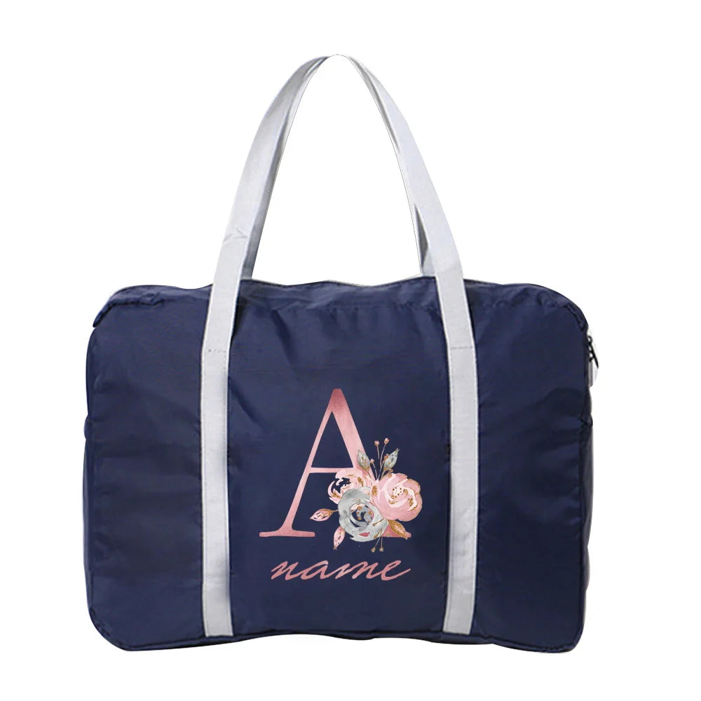 Personalized Travel Bag Women Handbags Multi-function Letter Fold Organizer