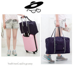 Personalized Name Travel Bag Women Handbags Luggage Foldable Organizer