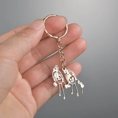 Personalized Children's Drawing Keychain - Custom Kid's Art Keyring
