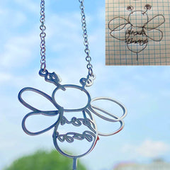 Child's Drawing Necklace Keychains Personalized Artwork Jewelry
