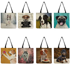 Animal Women Handbag Outdoor Dog Shopping Bag