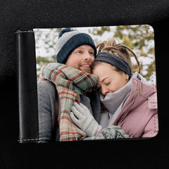 Men's Short Wallet Personalized Photo Wallet Holiday Gift