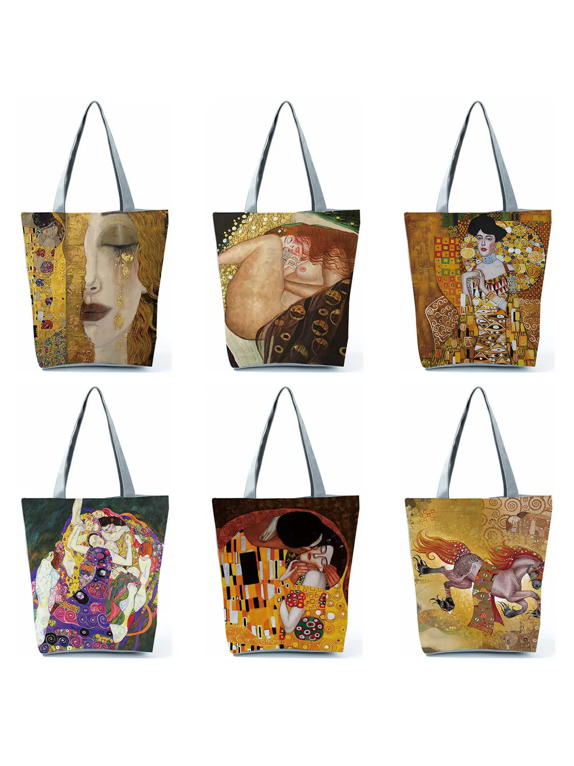 Klimt Oil Painting Tears Women's Tote Bag