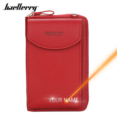 Engraved Mini Women Messenger Bag with Phone Pocket