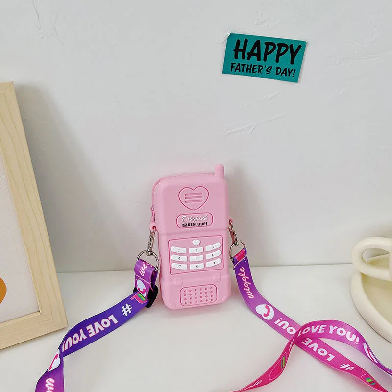 Fun Jelly Phone Style Shoulder Bag for Women