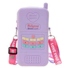 Fun Jelly Phone Style Shoulder Bag for Women