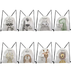 Animal Printing Storage Shoes Bag Women's Portable Backpacks Casual Gift