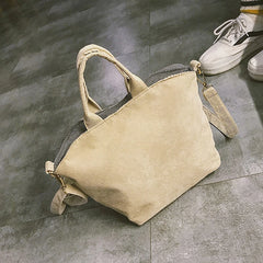 Pug Dog Corduroy Messenger Bag for Women Casual Travel Tote Shoulder Bags