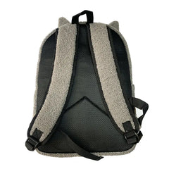 Totoro Backpack Gray Plush School Bag Book Bag with Laptop Compartment