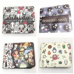 Spirited Away Makkuro Kurosuke Wallet Short PU Purse Cosplay Gift
