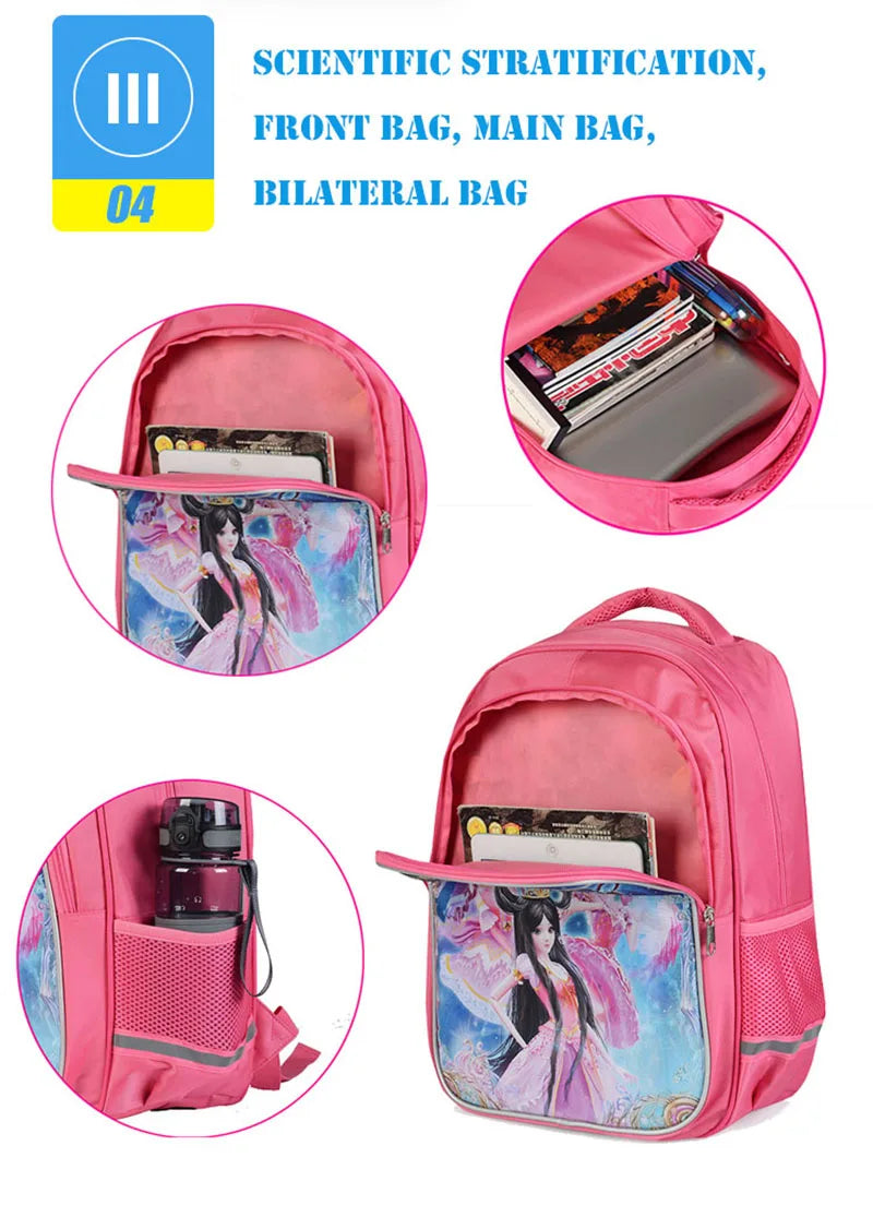 Anne With An E School Backpacks Girls School Bags Kids Bookbags Waterproof