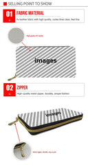 Cartoon Dogs Print Long Wallet Zipper Unisex
