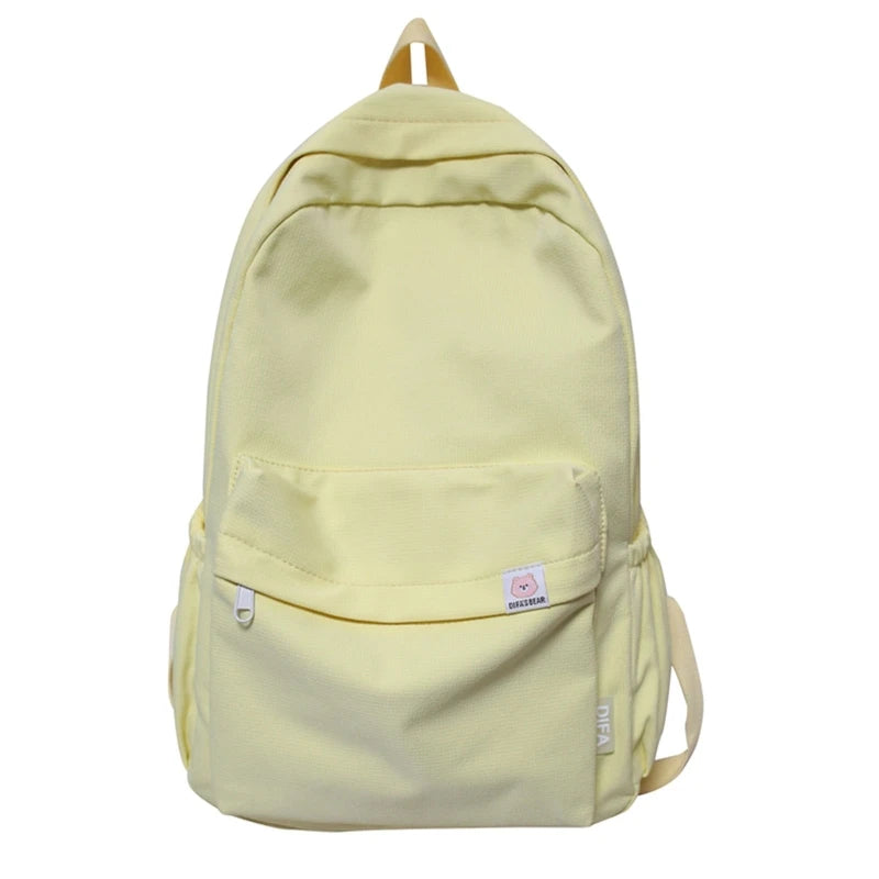 Canvas School Bag for Teenagers Youth Rucksack Student Casual Daypack