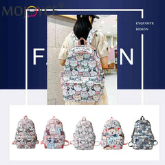 Animal Print School Bags for Girls Large Capacity Student Ladies Shoulder Bag