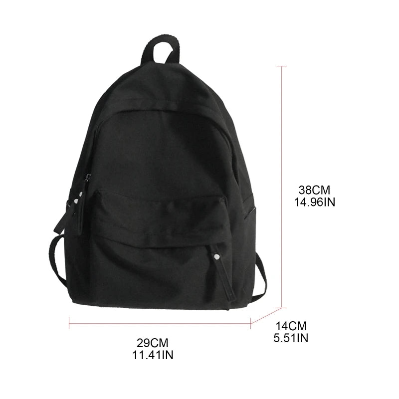 Nylon Backpack School Bag for Teens Youth Rucksack Student Daypack