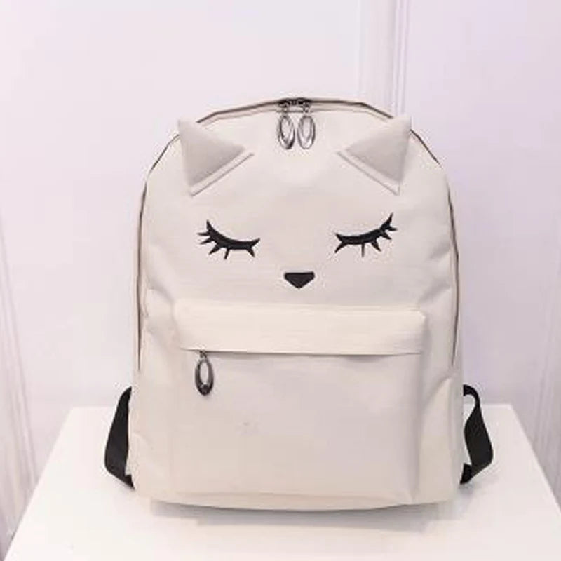 Small School Backpack Student Bookbag with Front Pocket Women Shoulder Bag