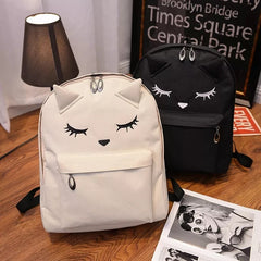 Small School Backpack Student Bookbag with Front Pocket Women Shoulder Bag