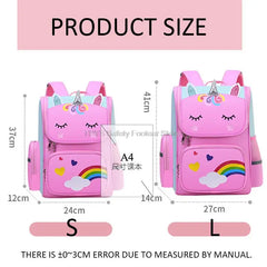 Unicorn Cartoon Schoolbag for Kids, Shoulder Backbag