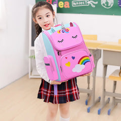 Unicorn Cartoon Schoolbag for Kids, Shoulder Backbag