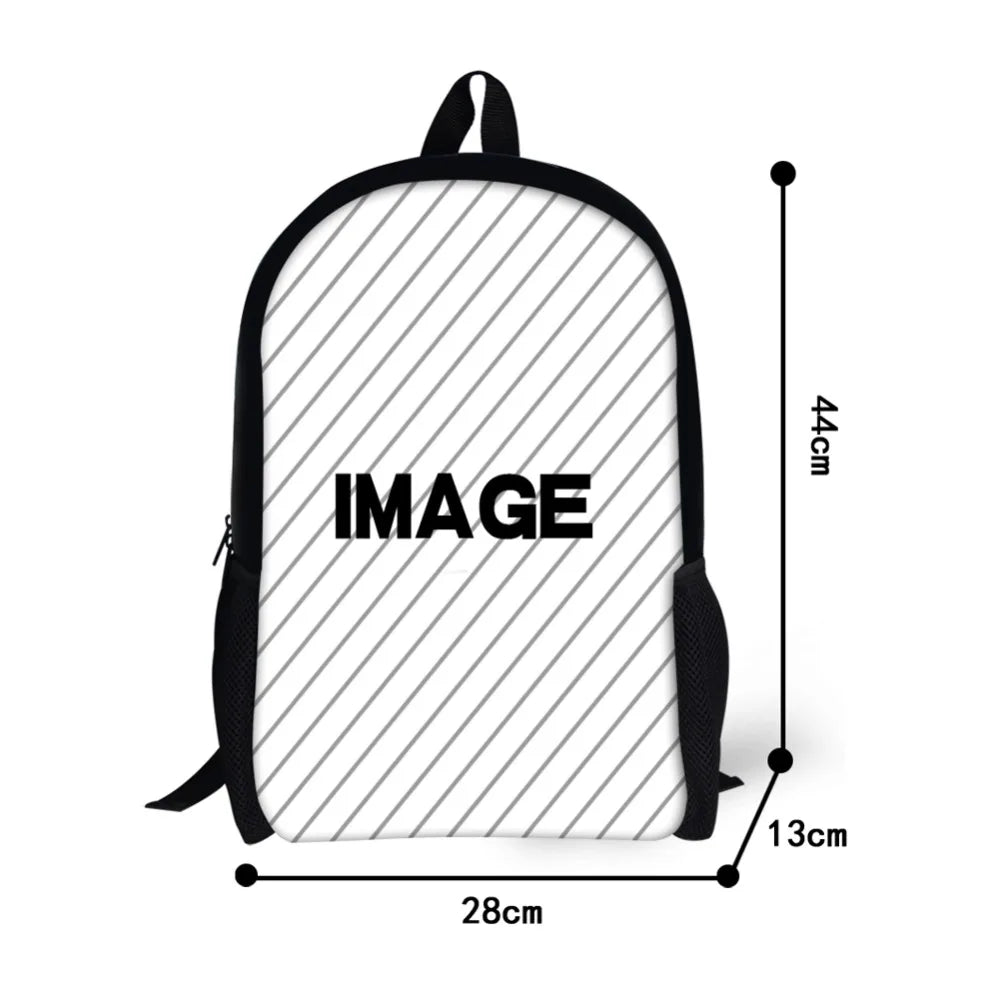 Ballet Girls 3D Pattern School Backpack Piano Keyboard Large Book Bagpack