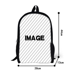 Ballet Girls 3D Pattern School Backpack Piano Keyboard Large Book Bagpack