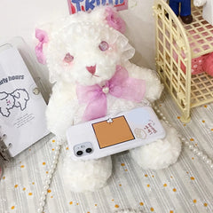 Bear Crossbody Shoulder Bag Harajuku Bowknot Gift for Girls Women Kid