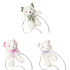 Bear Crossbody Shoulder Bag Harajuku Bowknot Gift for Girls Women Kid