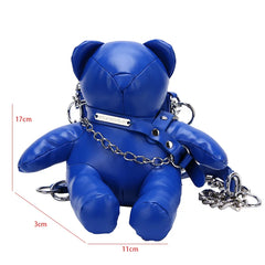Bear Mini Crossbody Bag Women Phone Purse Zipper Flap Shoulder Bag Ladies Handba