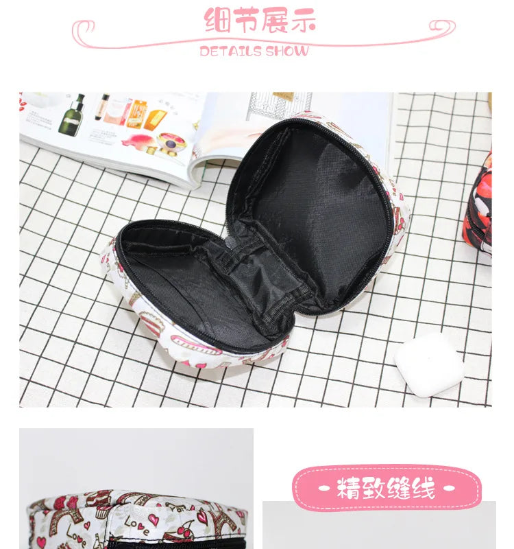 Cat Witch Print Period Sanitary Napkin Bag Gothic Handbags Gift