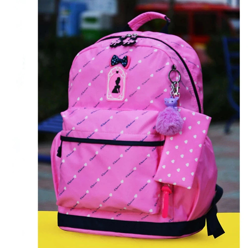 3pcs/set Girls School Backpack Satchel Kids Book Bag
