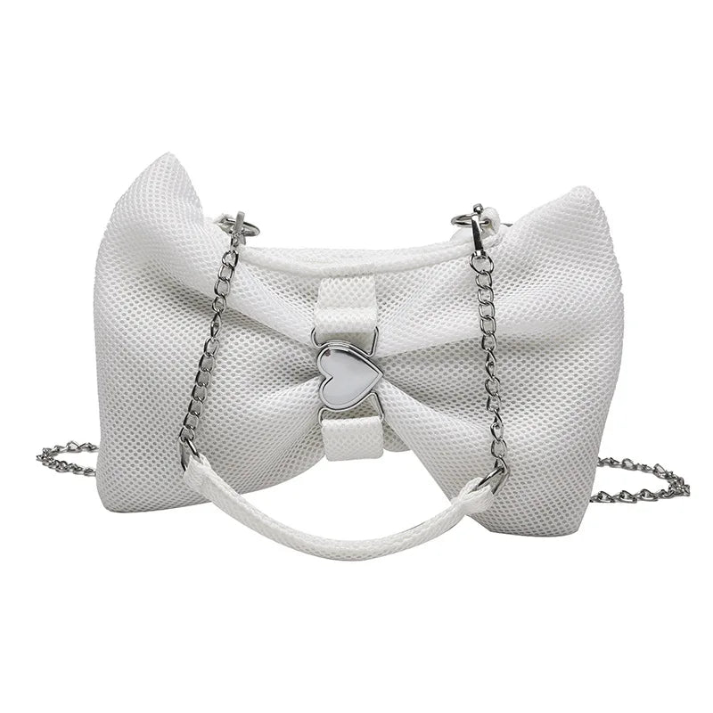 Sweet Chains Crossbody Bag for Women with Bow Detail