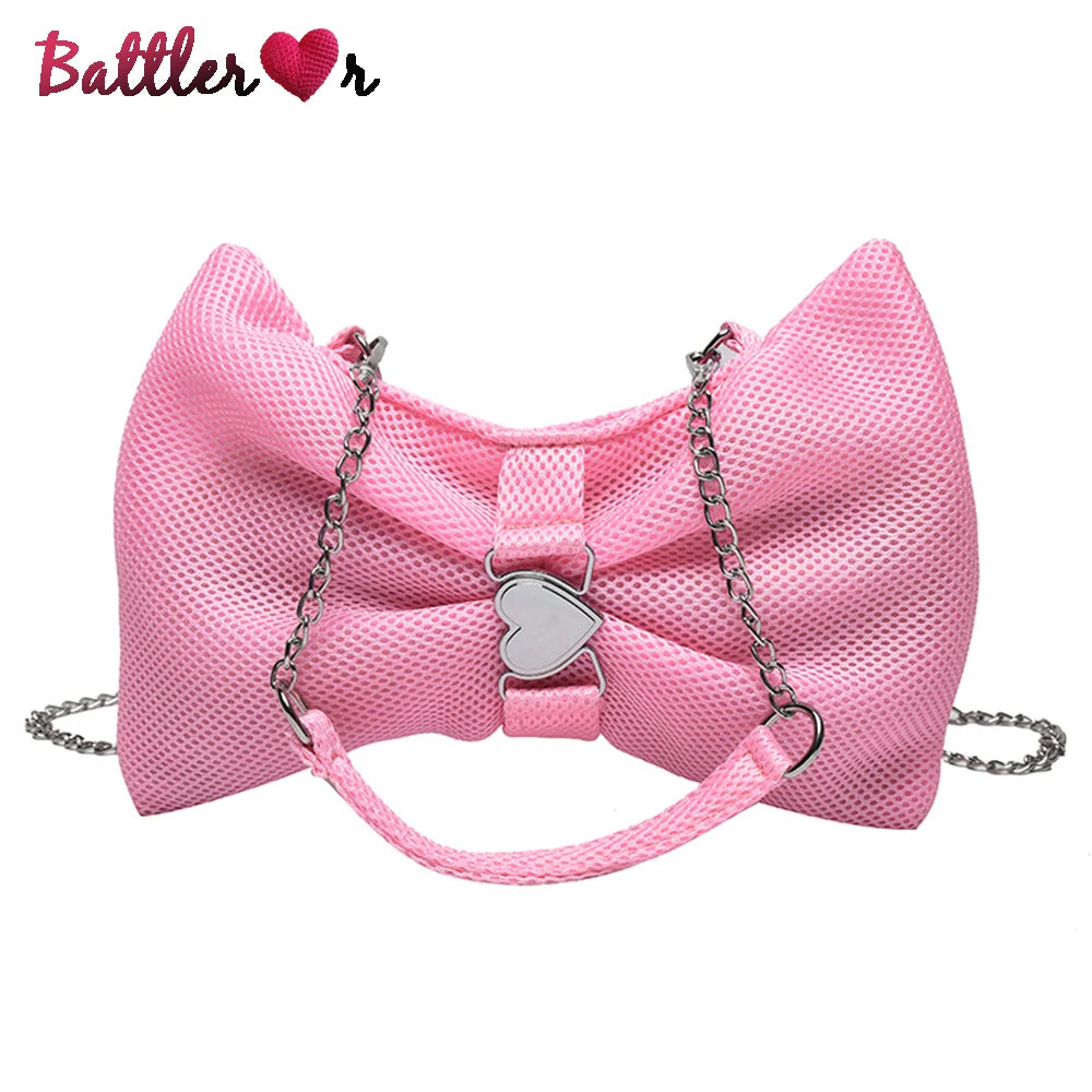 Sweet Chains Crossbody Bag for Women with Bow Detail