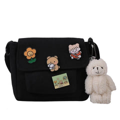 Canvas Small Bag Female Diagonal Harajuku Shoulder Bag